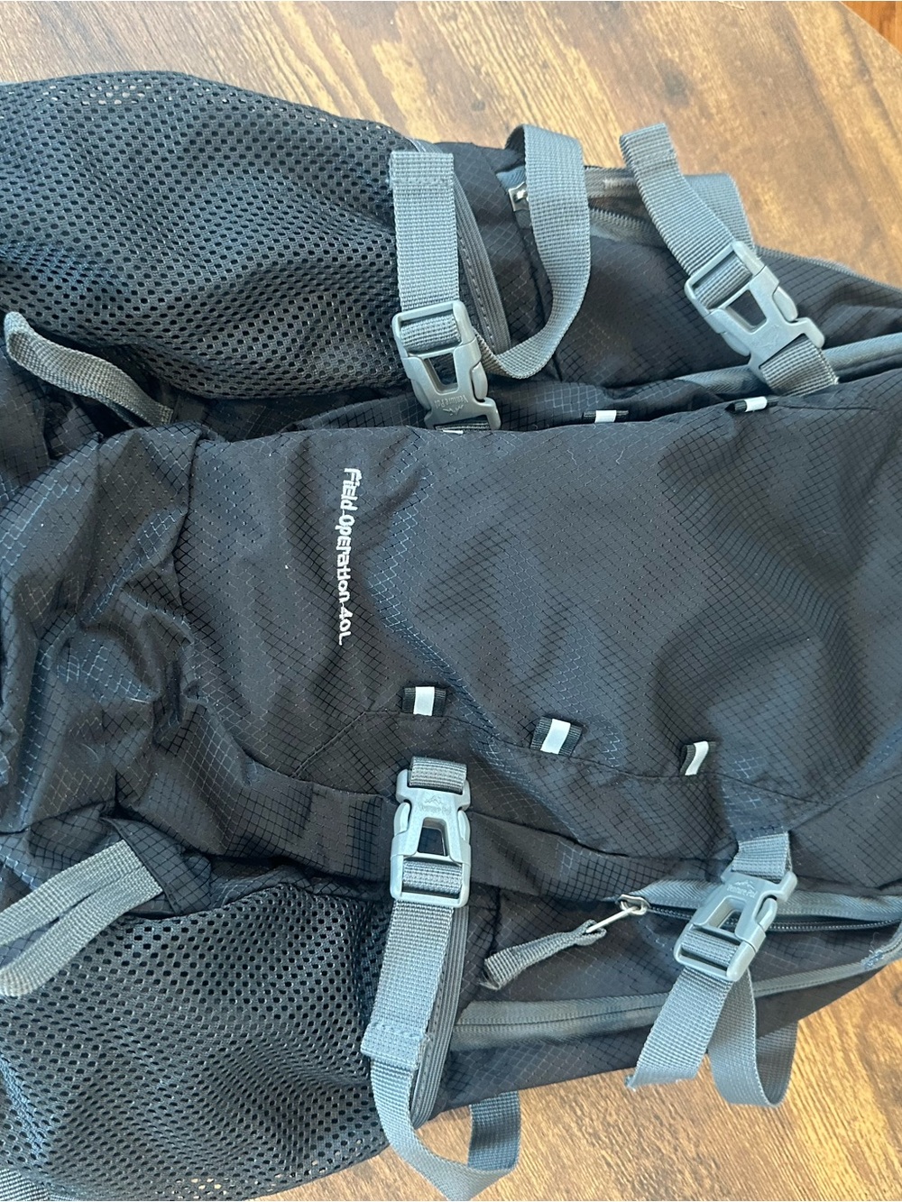40L Black Men's Hiking Backpack